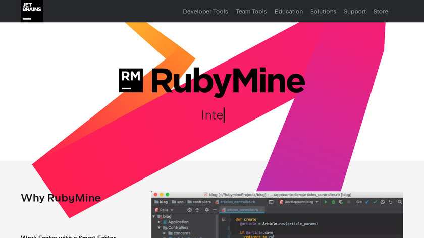 RubyMine Landing Page