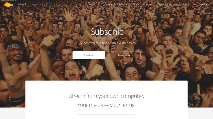 Subsonic Landing Page