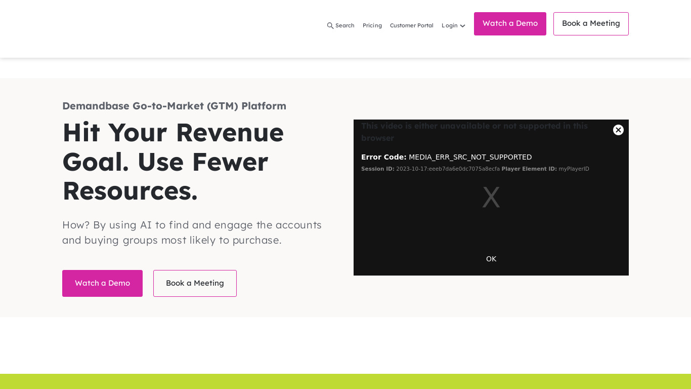 InsideView Landing page