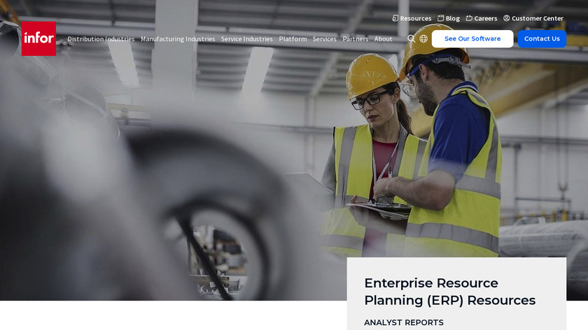 Infor ERP Landing Page