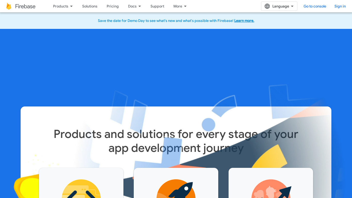 Fabric by Google Landing page