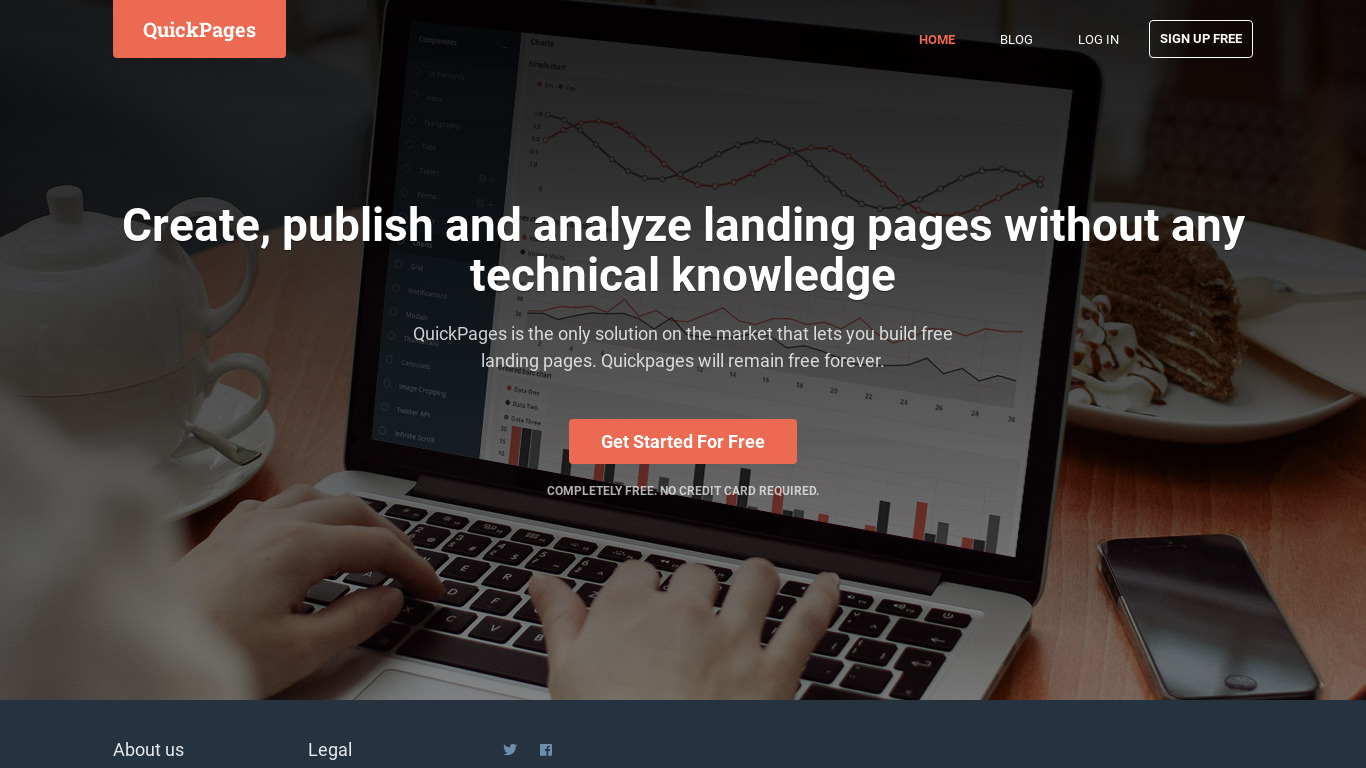 QuickPages Landing page