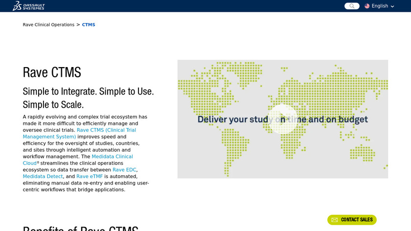 Medidata CTMS Landing Page