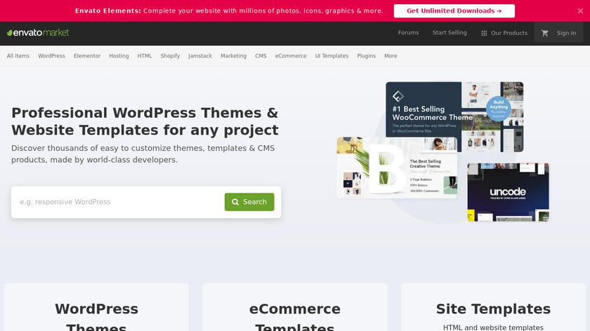 Theme Forest Landing Page
