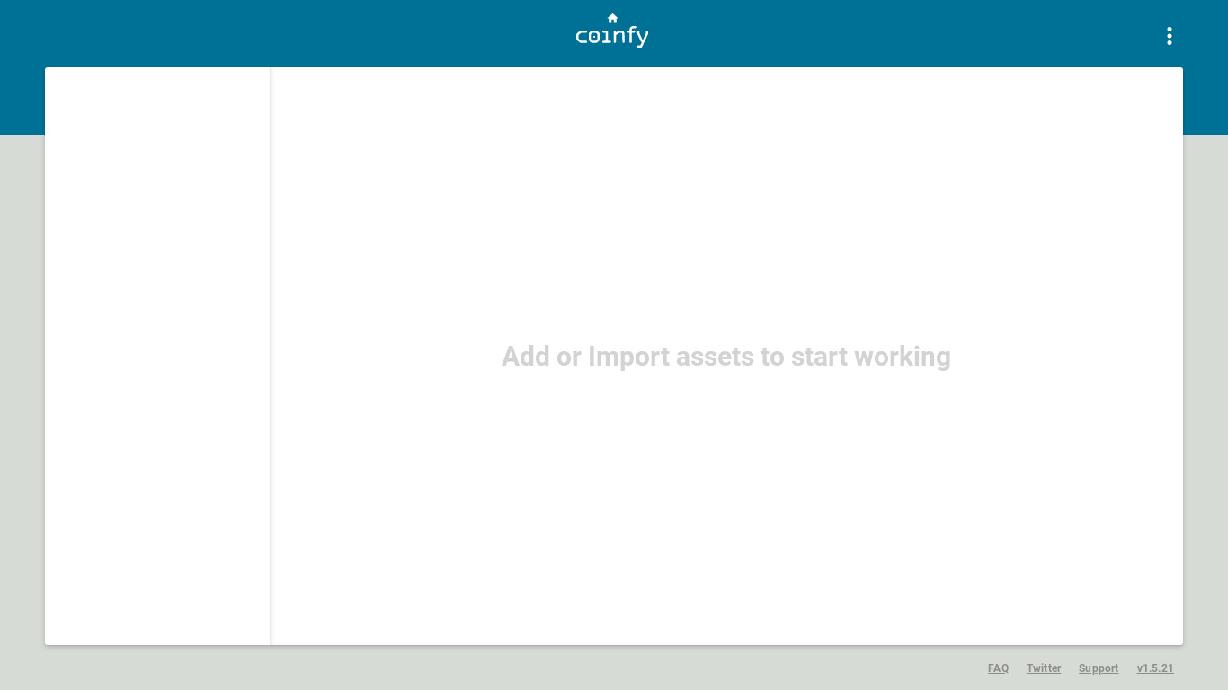 Coinfy Landing page