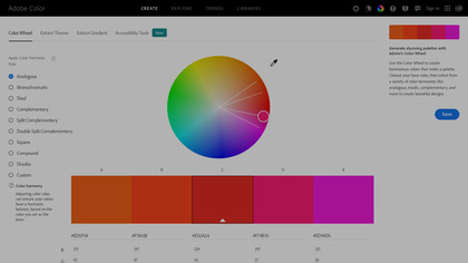 Adobe Color CC screenshot