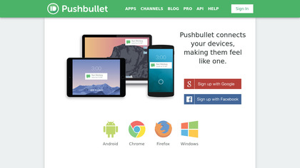 Pushbullet screenshot