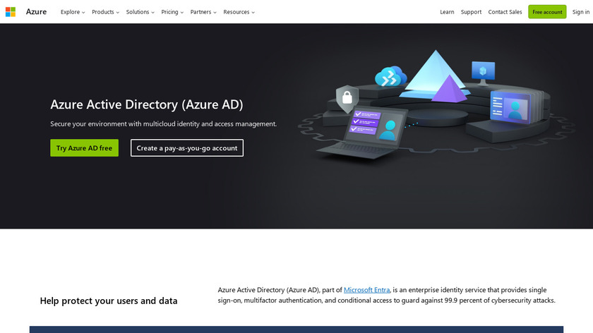 Microsoft Azure Active Directory Landing Page