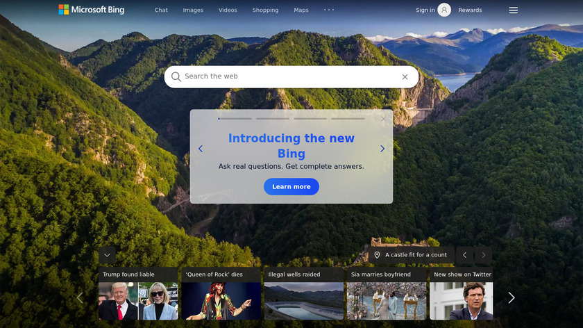 Bing Landing Page