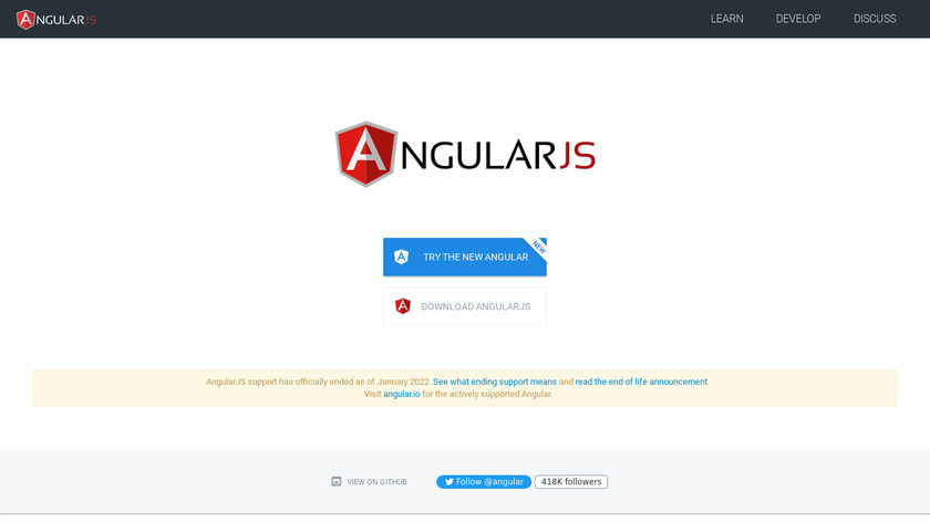 AngularJS Landing Page
