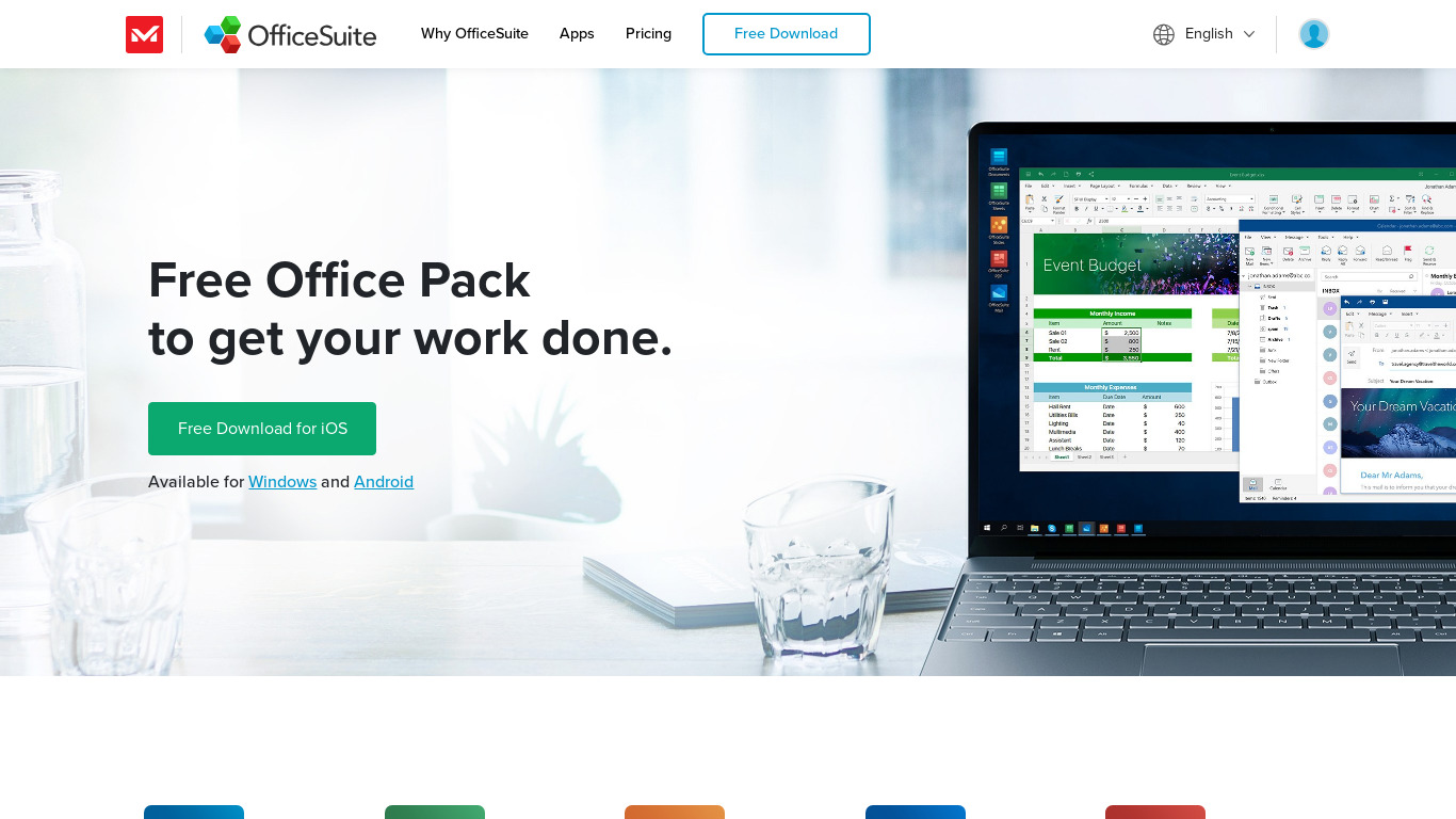 OfficeSuite Landing page