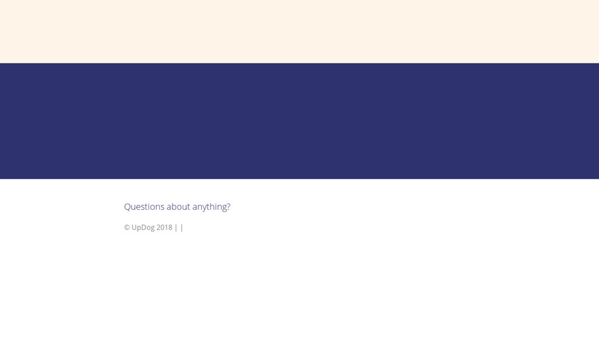 Updog.co Landing Page