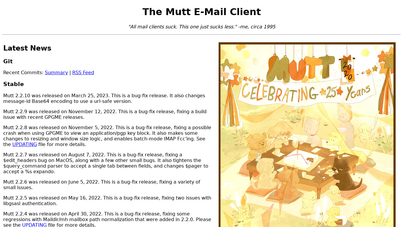 Mutt Landing page