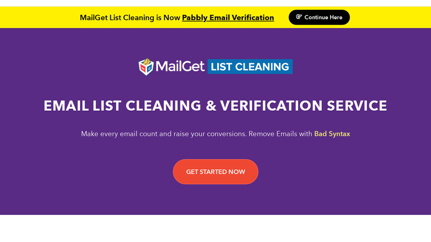 MailGet Enricher Landing Page