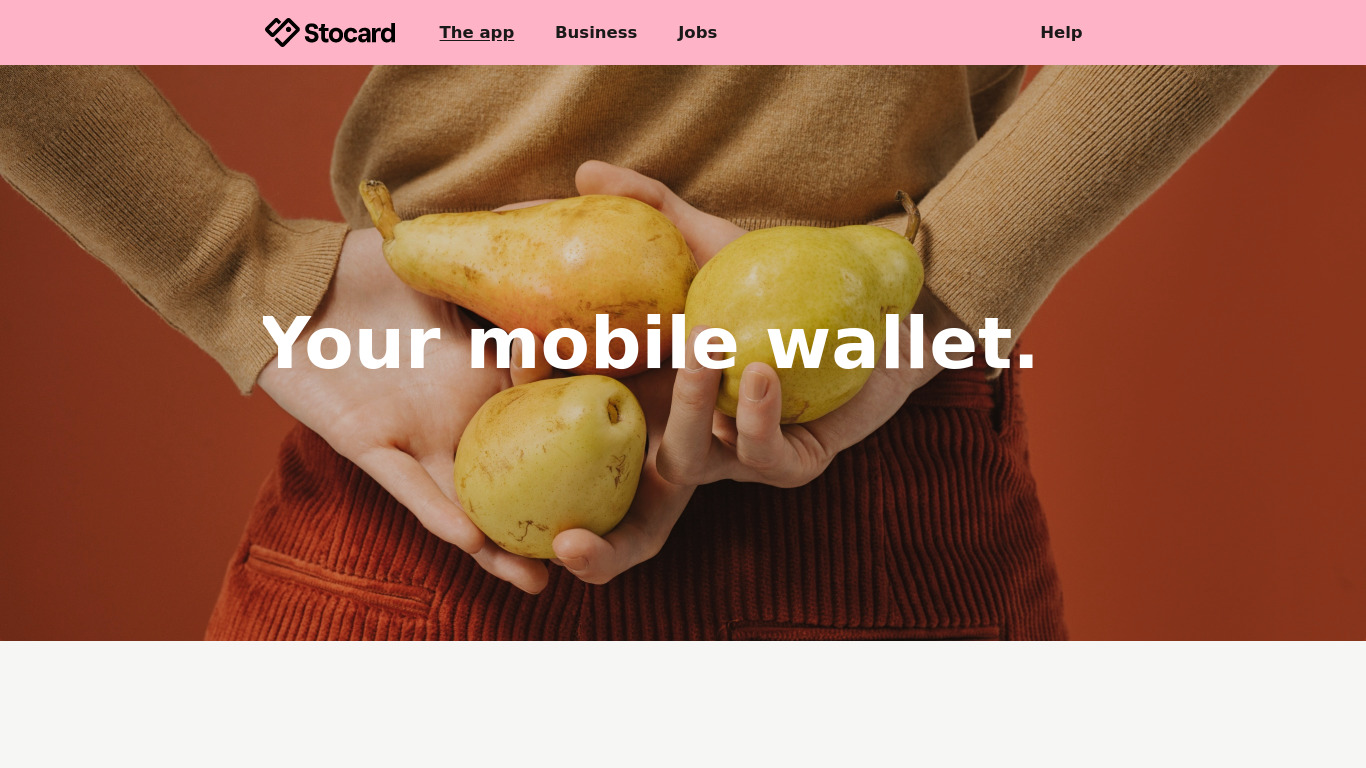 Stocard Landing page