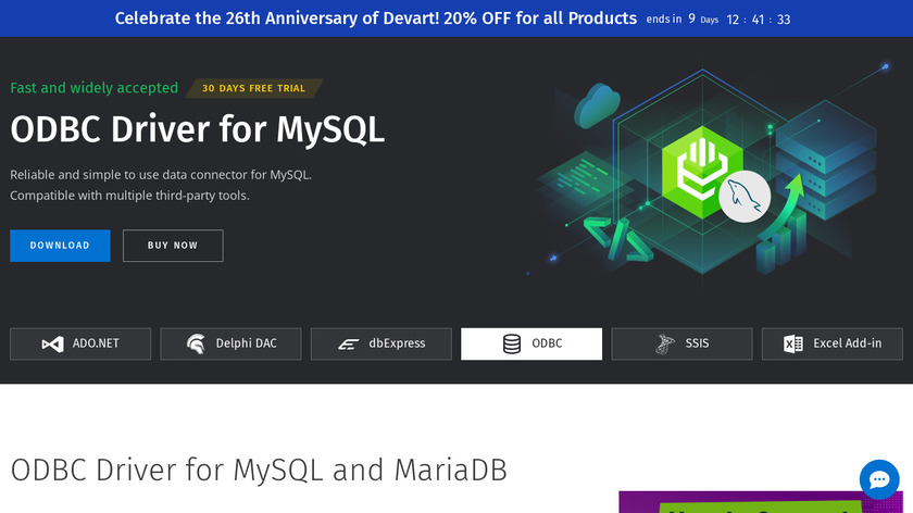 ODBC Driver for MySQL Landing Page