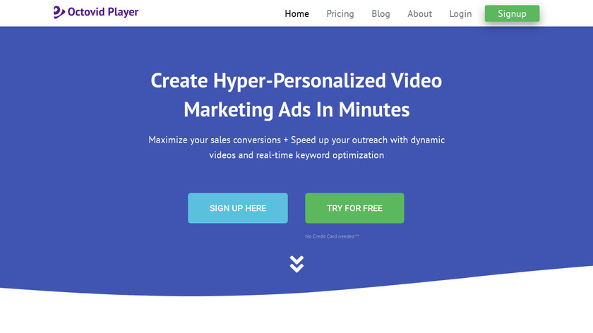 Octovid Landing Page