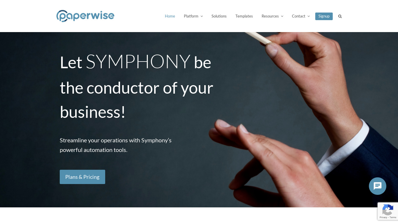 Paperwise Landing page