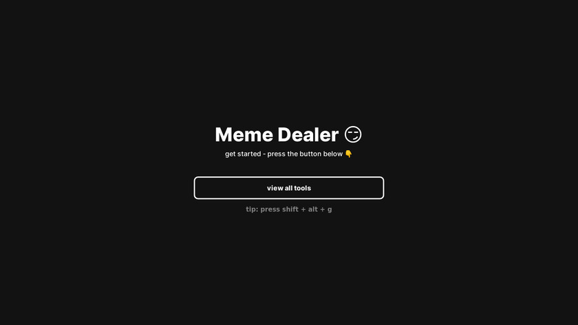 Meme Dealer Landing Page
