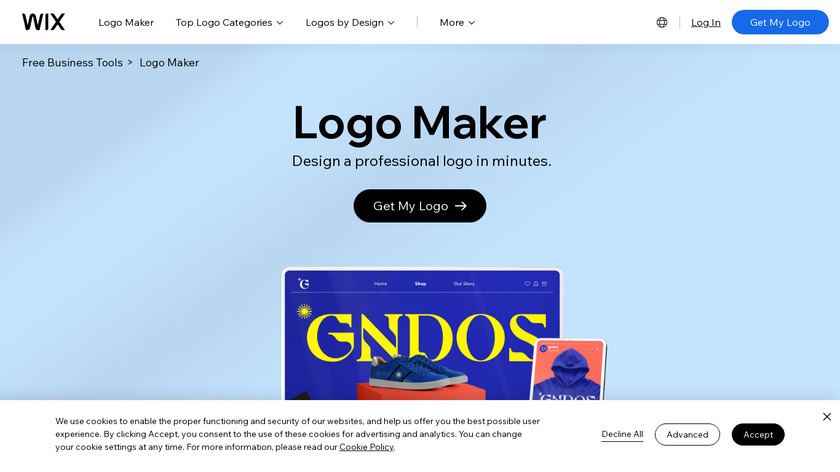 Wix Logo Maker Landing Page