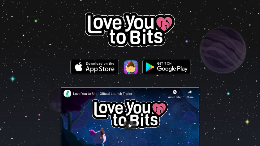 Love You to Bits Landing Page