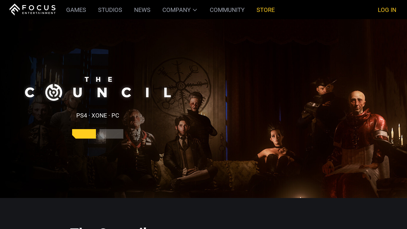 The Council Landing page