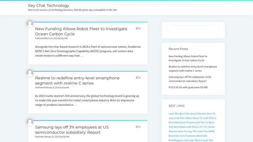 Keychat Landing Page