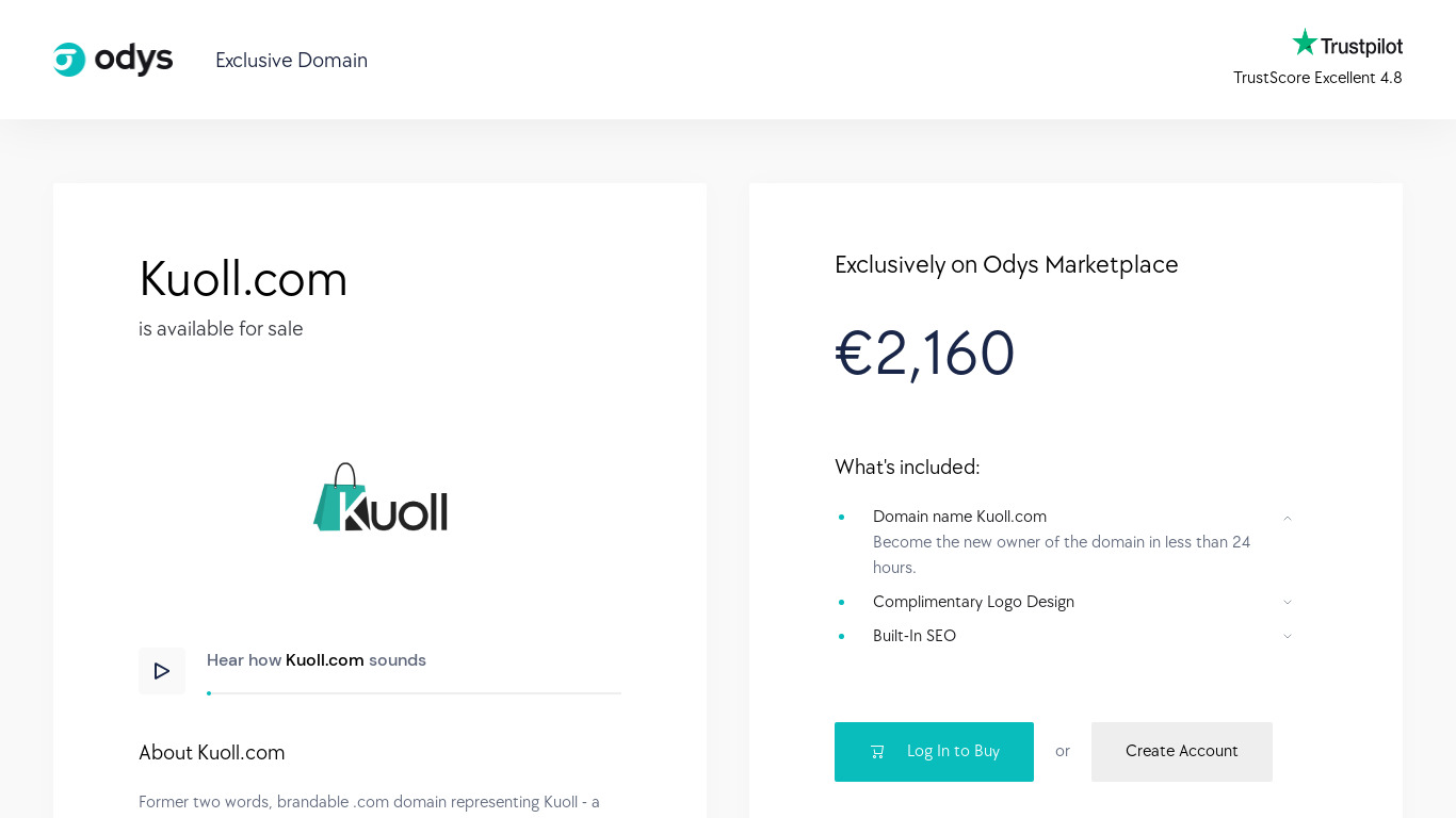 Kuoll JavaScript Tracer Landing page