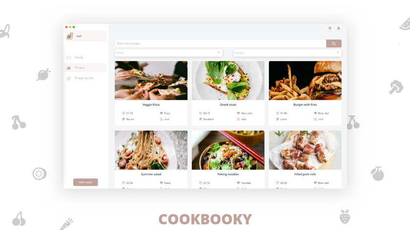 Cookbooky.app Landing Page