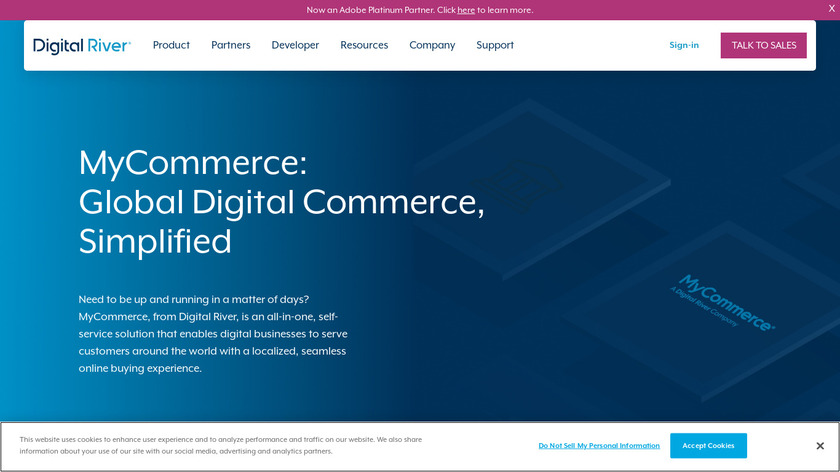 Digital River MyCommerce Landing Page