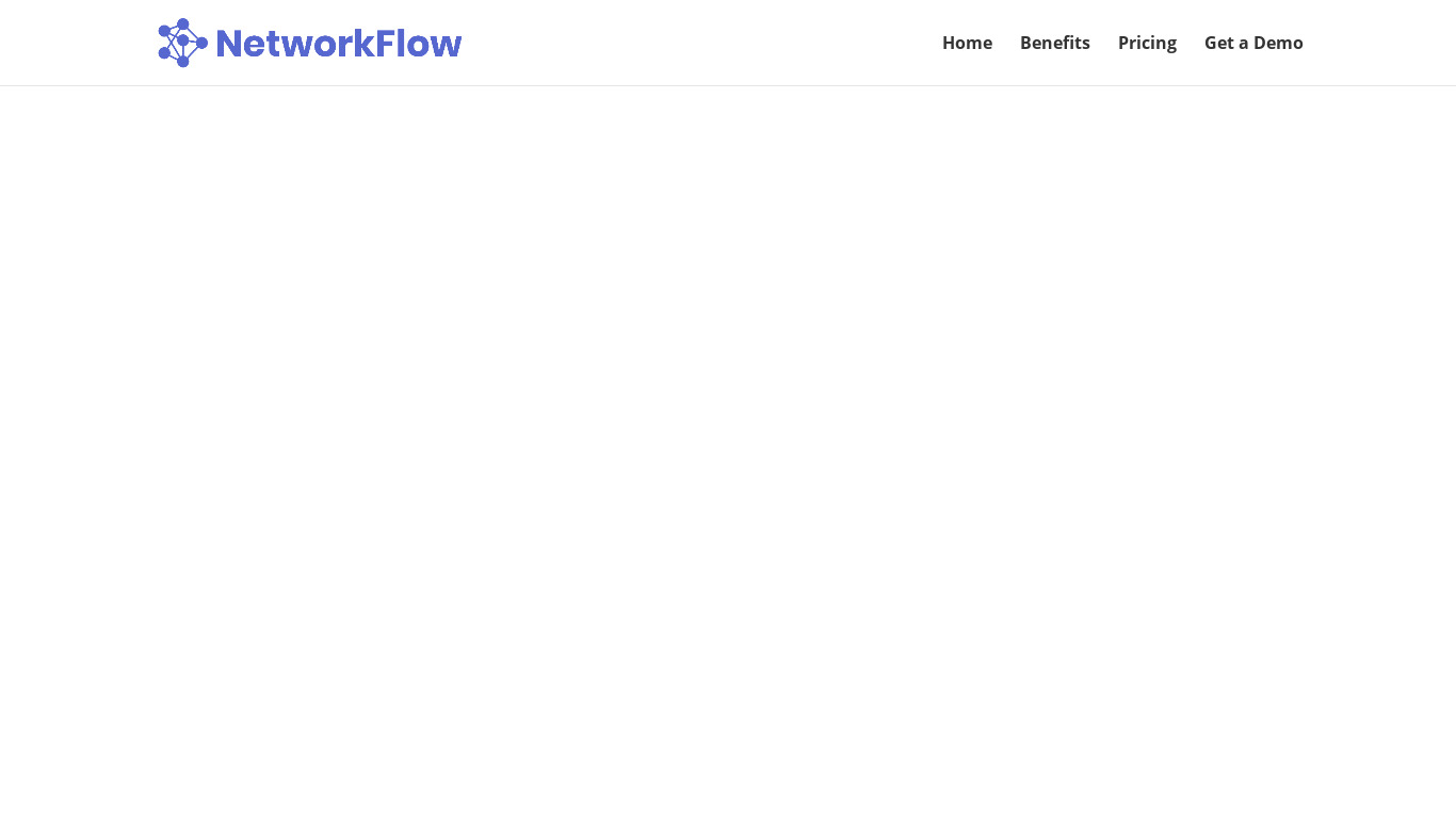NetworkFlow Landing page