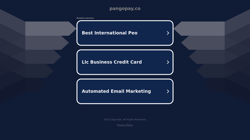 PangoPay Landing Page