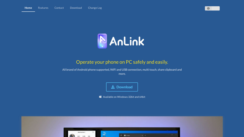 AnLink Landing Page