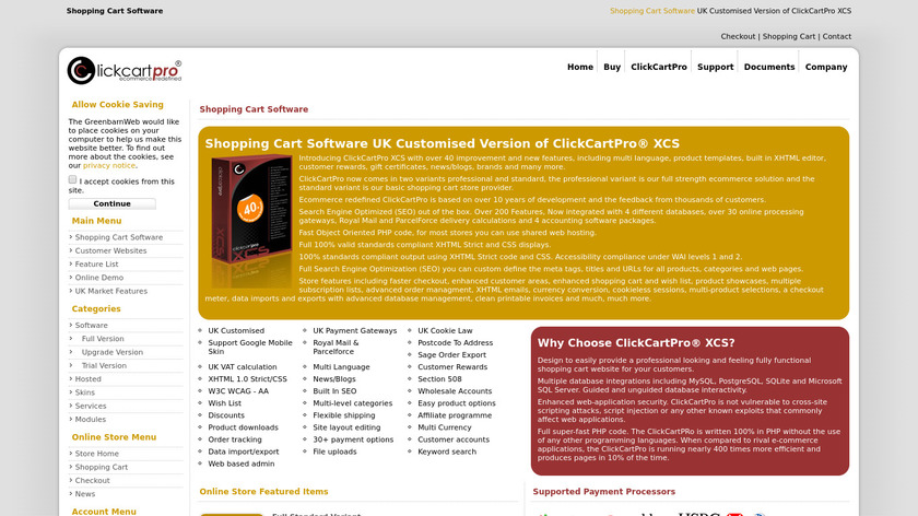 ClickCartPro Landing Page