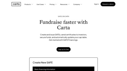 SAFEs on Carta image
