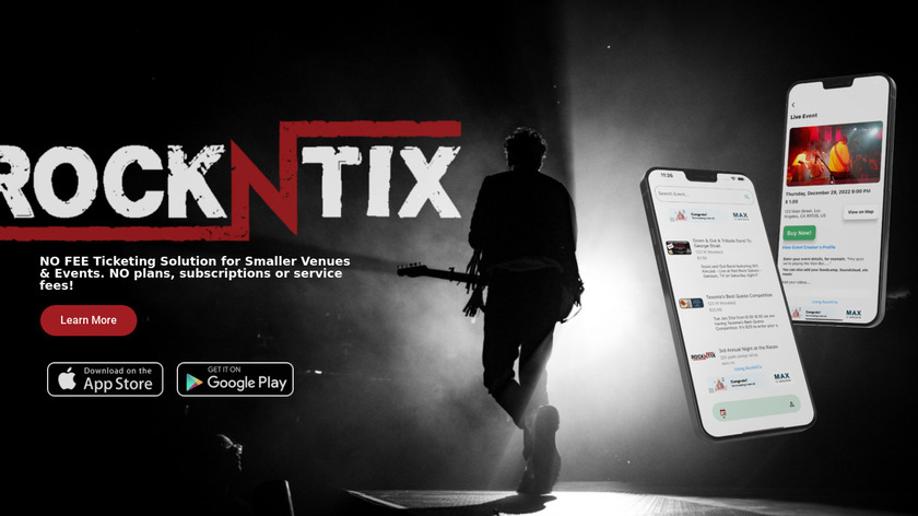 RockNTix Landing Page