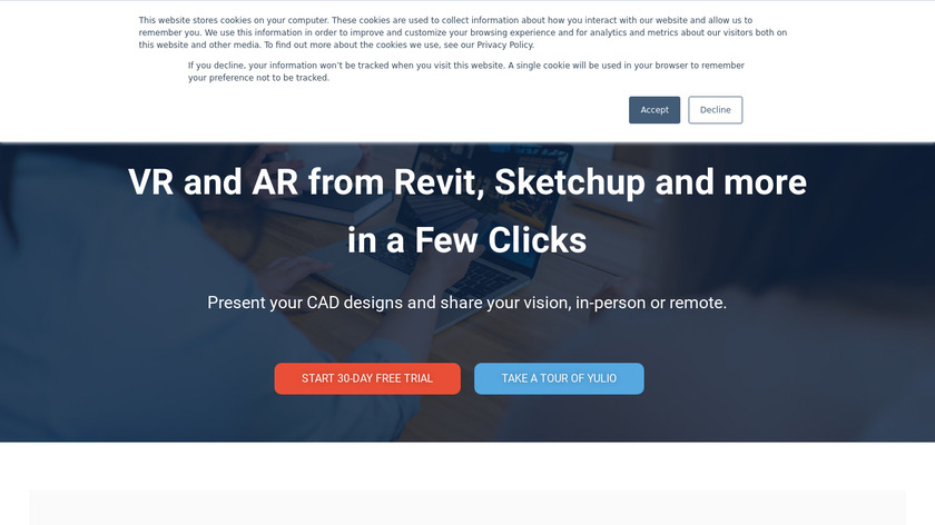 Yulio Viewer Landing Page