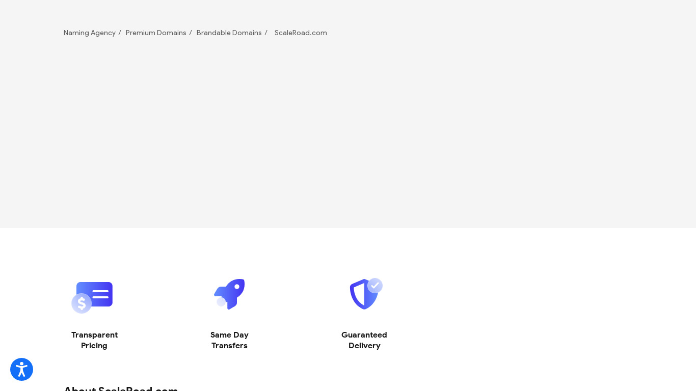 ScaleRoad Landing page