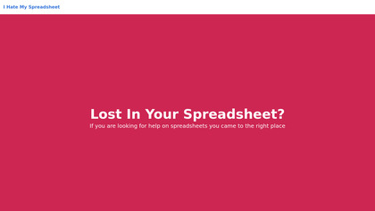 I Hate My Spreadsheet image