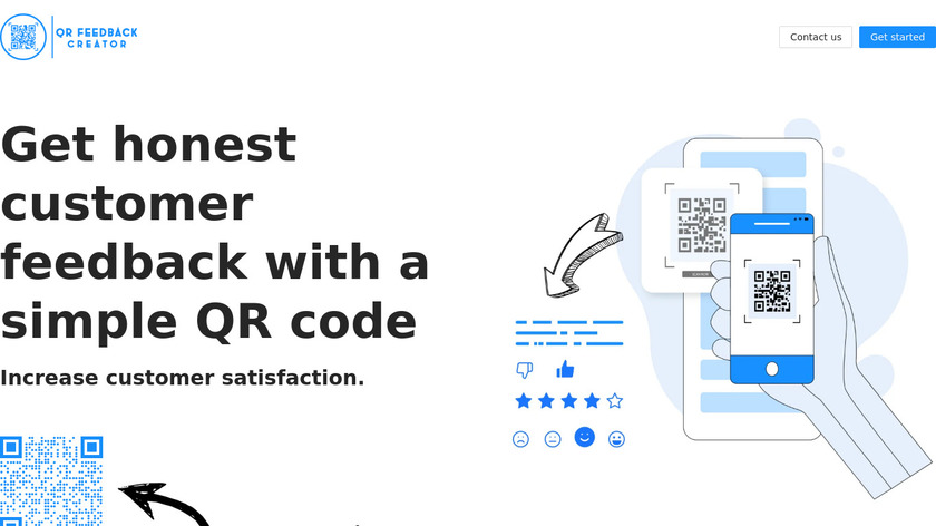QR Feedback Creator Landing Page