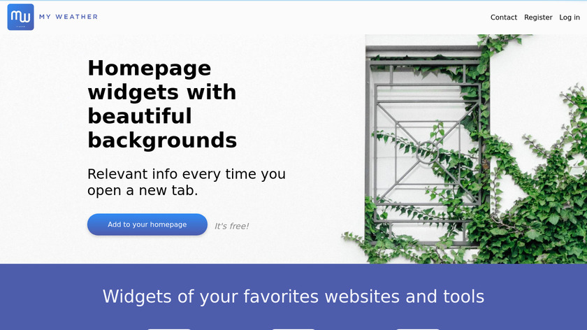 MyWeather Landing Page