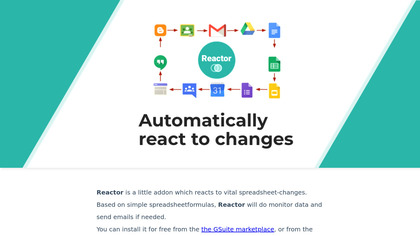 Reactor for Google Workspace screenshot