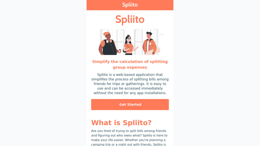 spliito Landing Page