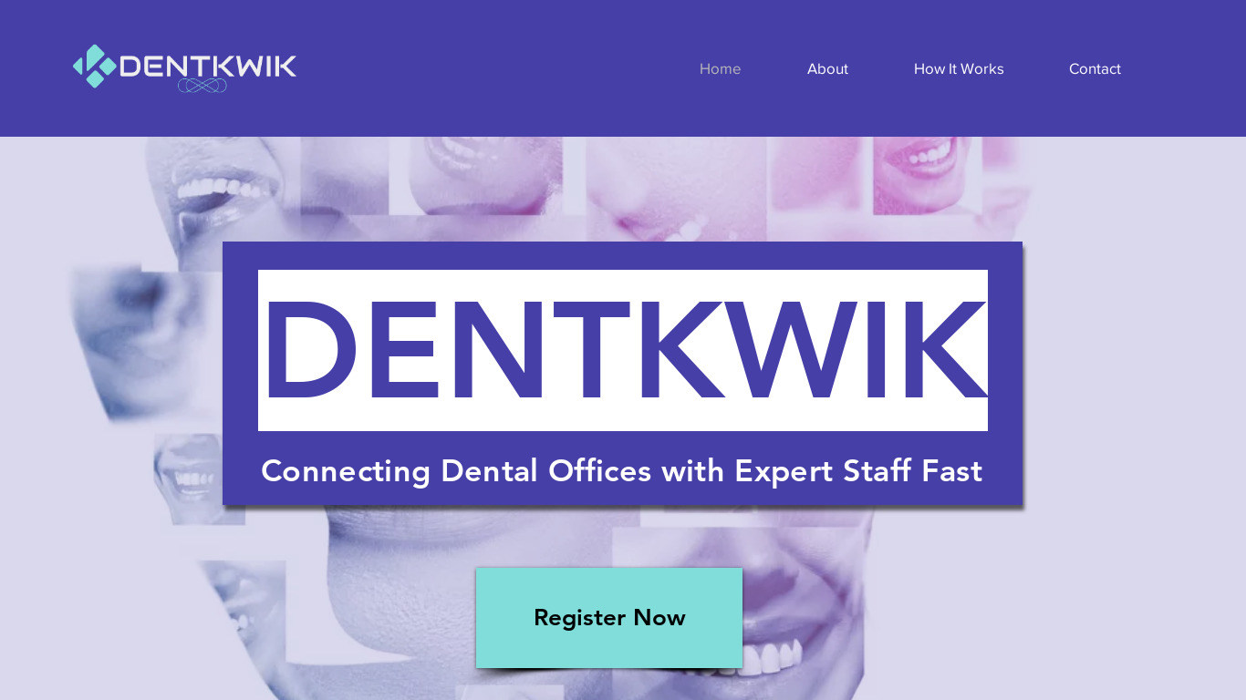 Dentkwik Landing page