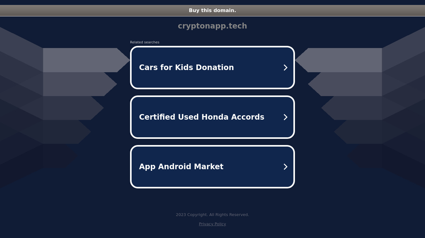 CryptonApp.Tech Landing page
