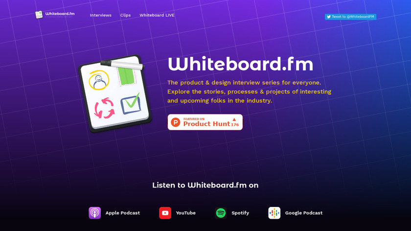 Whiteboard.fm Landing Page