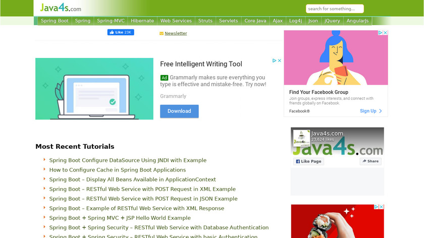 Java4s Landing Page