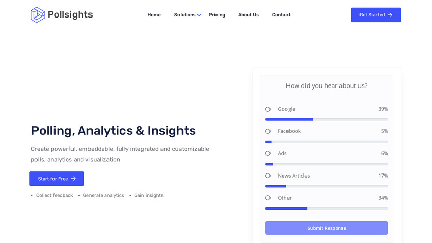 Pollsights Landing Page