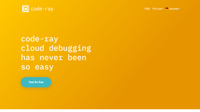 code-ray Landing Page