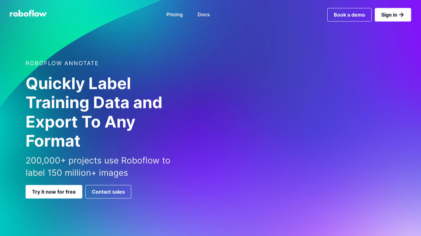 Roboflow Annotate Landing Page